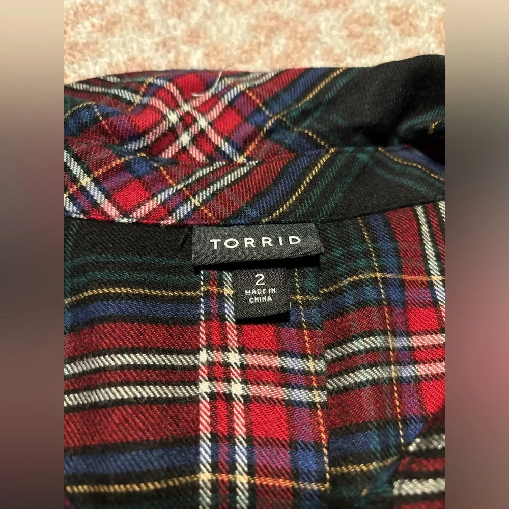 Torrid jersey style flannel - Picture 3 of 4